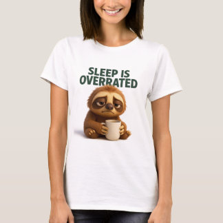 T-shirt Sleep Is Overrated Sloth Mom Shirt
