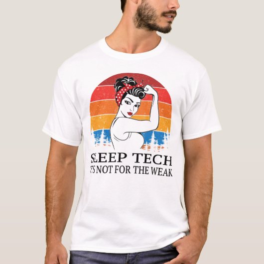 T-shirt Sleep Tech Ce n'est pas pour les faibles (Devant)