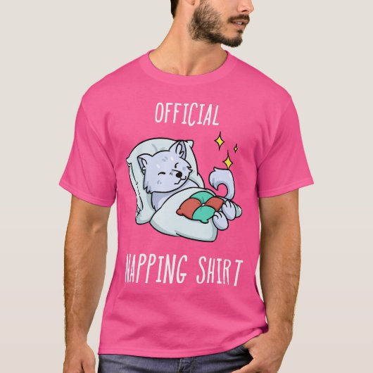 T-shirt Sleeping Arctic Fox Sleephead (Devant)