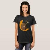 T-shirt Sleeping Beaver Faune Animal Canada Barrage Rongeu (Devant entier)