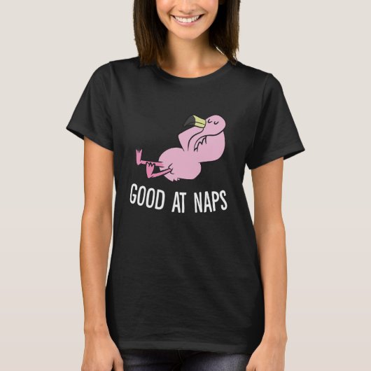 T-shirt Sleeping Flamingo Good At Naps Napping Flamingo Pa (Devant)