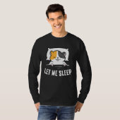 T-shirt Sleeping Hamster Let Me Sleep Cute Napping Hamster (Devant entier)