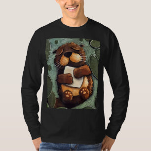 T-shirt Sleeping Sea Otter Party Animal maternelle