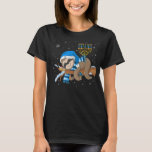 T-shirt Sleeping Sloth Menorah Hanukkah Chanukah Animal Je<br><div class="desc">Sleeping Sloth Menorah Hanukkah Chanukah Animal Jewish</div>