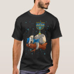 T-shirt Sleeping Sloth Menorah Hanukkah Chanukah Animal Je<br><div class="desc">Dormir Sloth Menorah Hanoukka Chanukah Animal Juif 2.</div>