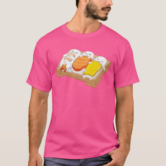T-shirt Sleeping Sushi Gift Love Sushi Rolls Japanese Food