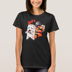 T-shirt Sleeping Sushi Rolls Sleep Marcher Tradit Japonais