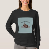 T-shirt Sleeping Teddy Bear Long-sleeve (Devant)