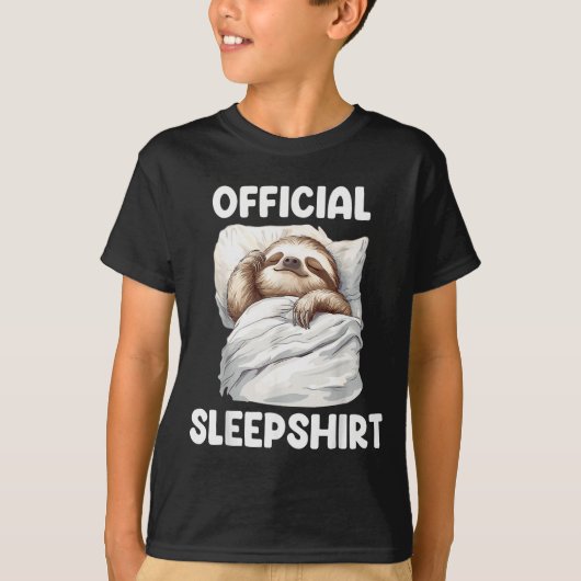 T-shirt Sleepshirt Cute Sleeng Sloth Animal Lovers Pajama (Devant)