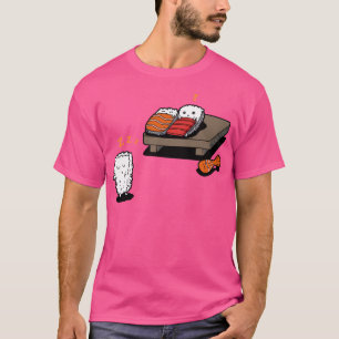 T-shirt Sleepwalk Sushi Funny Kawaii Sushi Cartoon