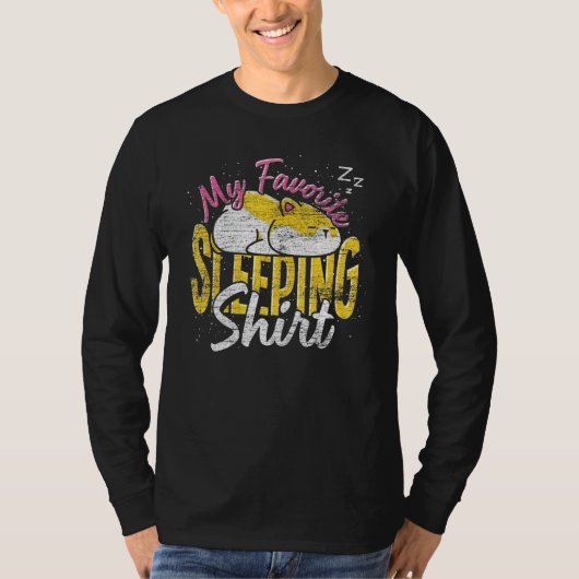 T-shirt Sleepy Animal Mon Hamster Sleeping Favori (Devant)