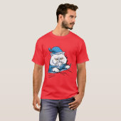 T-shirt Sleepy Cat ami (Devant entier)