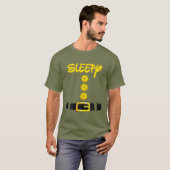 T-shirt Sleepy Halloween Dwarf Costume Color Matching (Devant entier)