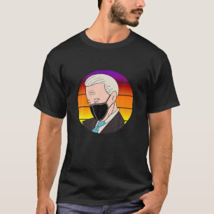 T-shirt Sleepy Joe Biden Portant un Masque Drôle Mème Bi