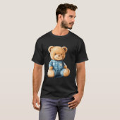 T-shirt Sleepy Teddy Bear In Cute Pajama Outfit (Devant entier)