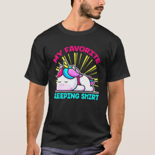 T-shirt Sleepy Tired Lazy Fairy Sleeping Magique Animal Un