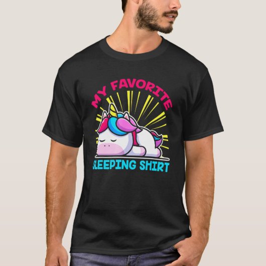 T-shirt Sleepy Tired Lazy Fairy Sleeping Magique Animal Un (Devant)