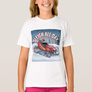 T-shirt Sleigh All Day : Père Noël’s Turbo Ride