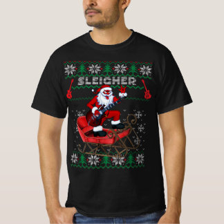 T-shirt Sleigher Père Noël Ugly Christmas Sweater Design