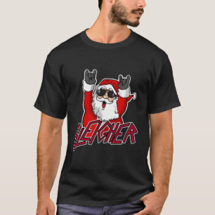 T-shirt Sleigher Santa Claus Métal Noël Funny Hail Sa