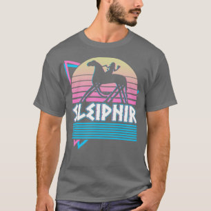 T-shirt Sleipnir Odin Viking Norse Mythologie Retro
