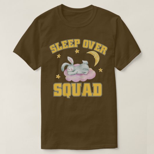 T-shirt Slepov Squad Cute Bunny Rabbit Nuit (Design devant)