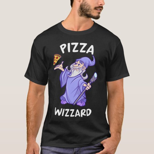 T-shirt Slice of Magic Pizza Wizzard (Devant)