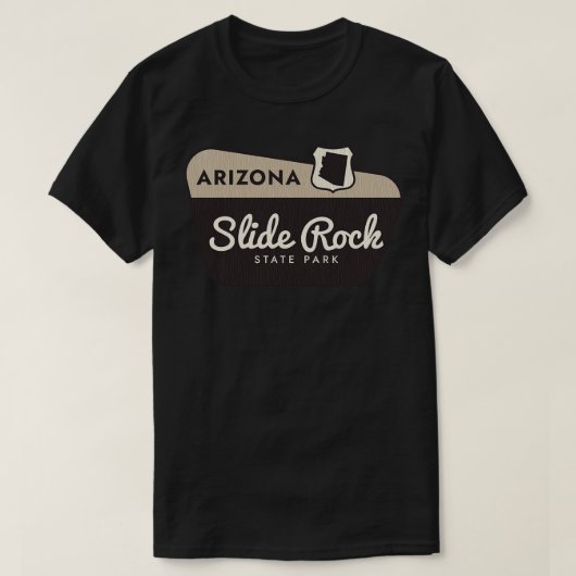 T-shirt Slide Rock State Park Arizona Affiche de bienvenue (Design devant)