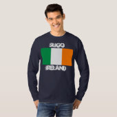 T-shirt Sligo, Irlande avec drapeau irlandais (Devant entier)
