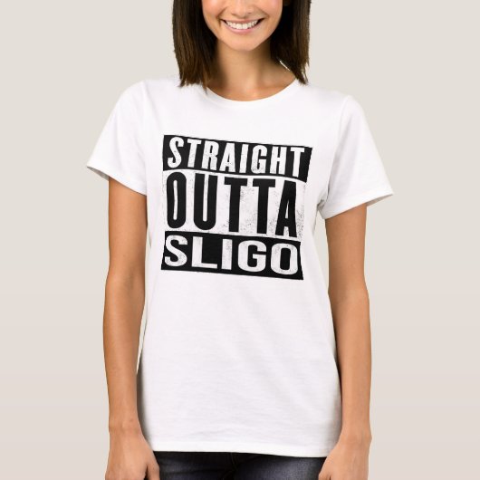 T-shirt Sligo Irlande - Droite Outta Sligo - Irlandais (Devant)
