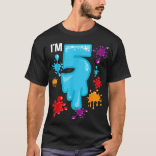 T-shirt Slime 5e fête d'anniversaire 5 ans fête d'Annivers