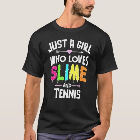 T-shirt Slime Et Tennis Pour Filles Femmes (Devant)