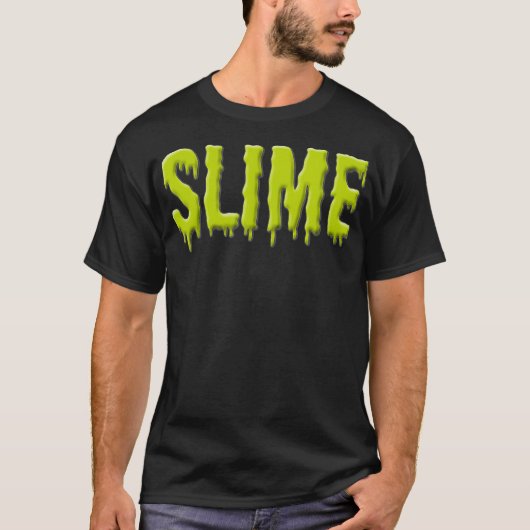 T-shirt Slime  Funny Green Slime Party Tee Gift  (Devant)
