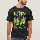 T-shirt Slime Vert Joyeux Halloween (Devant)