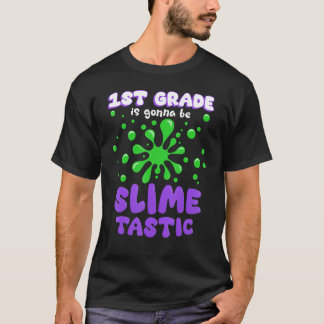 T-shirt Slimétastique 1ère classe mignonne Retour à l'écol
