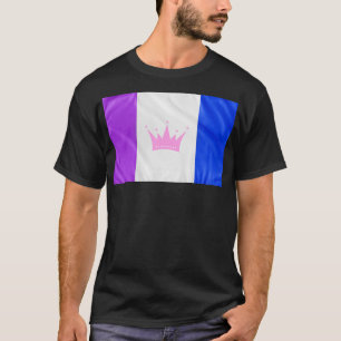 T-shirt SlipperyJoe glisser le drapeau de fierté violet bl