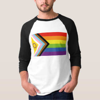 T-shirt SlipperyJoe Intersex Progrès Fierté Drapeau arc-en