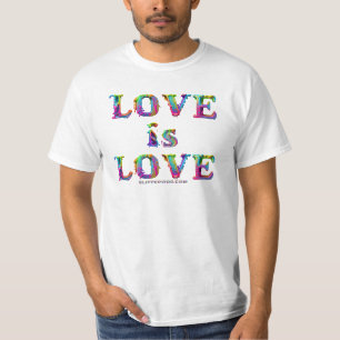 T-shirt SlipperyJoe l'amour est amour dégoulinant fondu dy