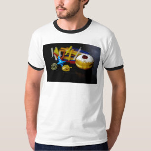 T-shirt SlipperyJoe nature morte symbolique de Hanukkah fê