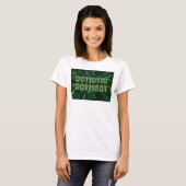 T-shirt SlipperyJoe's 69 code binaire dynamique ordinateur (Devant entier)