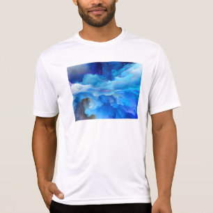 T-shirt SlipperyJoe's abstrait nuage artwork coloré surr
