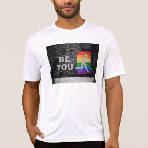 T-shirt SlipperyJoe's Be You black brick wall walk figu