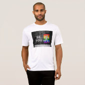 T-shirt SlipperyJoe's Be You black brick wall walk figu (Devant entier)