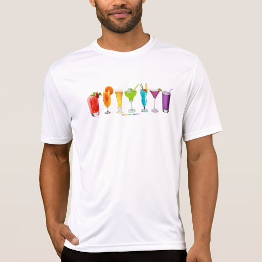 T-shirt SlipperyJoe's cheers alcools cocktails LGBTQIA gay (Devant)