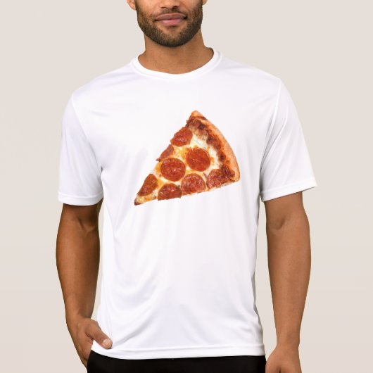 T-shirt SlipperyJoe's classique pepperoni pizza tranche fo (Devant)