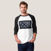 T-shirt SlipperyJoe's Happy Hanoukka multiple Star de Davi (Devant entier)