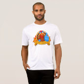 T-shirt SlipperyJoe's Happy Turquie Day automne feuilles t (Devant entier)