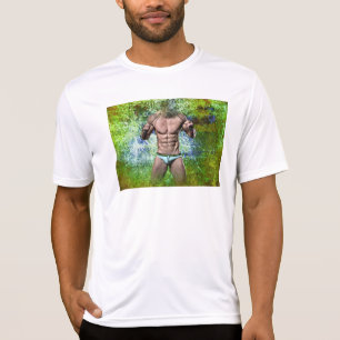 T-shirt SlipperyJoe's homme adulte très musclé torse nu