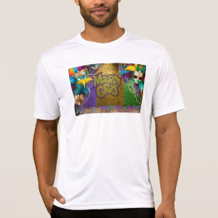 T-shirt SlipperyJoe's Mardi Gras Colliers de perles doublo