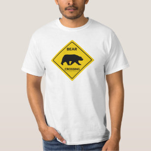 T-shirt SlipperySignal de passage de l'ours de Joe silhoue